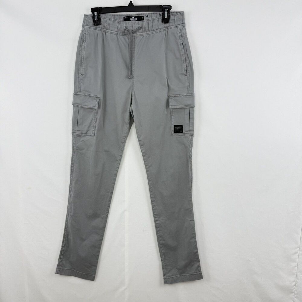 Vintage Hollister 90s Slim Epic Flex Cargo Pants Mens Size Small Gray